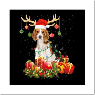 Beagle Christmas Gift t-shirt Dog Lover Christmas Gift Posters and Art